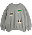 Mini Rodini Sweatshirt - Minibabies Patches - Grey Melange