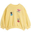 Mini Rodini Sweatshirt - Minibabies Patches - Gul