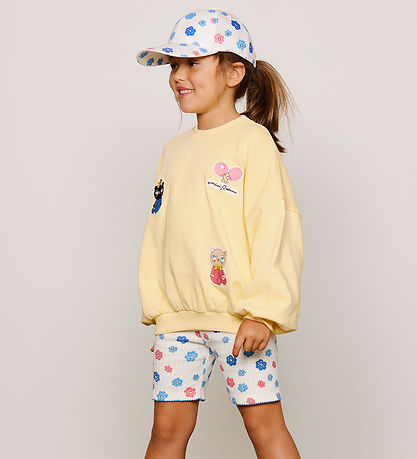 Mini Rodini Sweatshirt - Minibabies Patches - Gul
