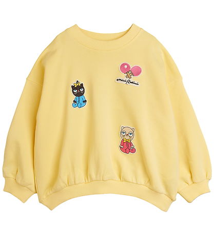 Mini Rodini Sweatshirt - Minibabies Patches - Gul