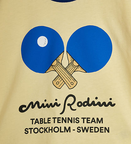 Mini Rodini T-shirt - Table Tennis - Gul