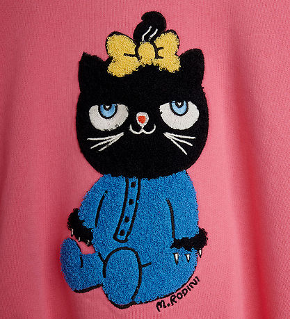 Mini Rodini Sweatshirt - Cat - Pink