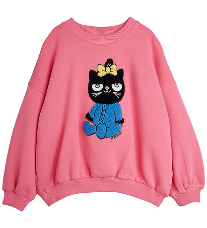 Mini Rodini Sweatshirt - Cat - Pink
