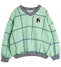 Mini Rodini Sweatshirt - Panther Patch - Grøn m. Tern