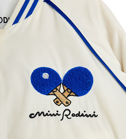 Mini Rodini Bomberjakke - Table Tennis - Hvid