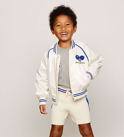 Mini Rodini Bomberjakke - Table Tennis - Hvid