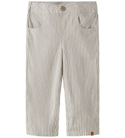 Lil Atelier Bukser - NmmHelo - Coconut Milk/Cocoa Mocha