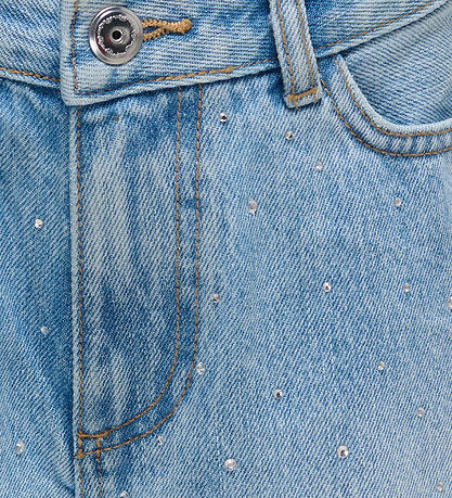 Kids Only Shorts  - Wide - KogSonny - Medium Blue Denim/Rhinesto