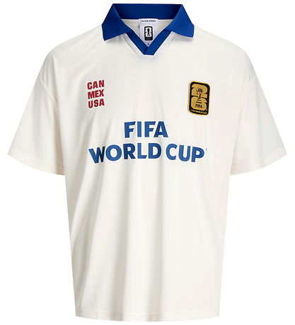 Jack & Jones Fodboldtrøje - Fifa World Cup Jersey - Snow White