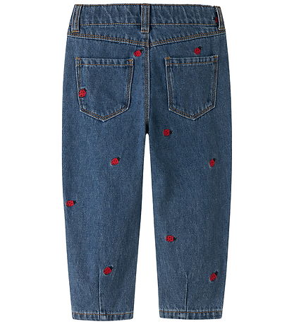 Nmae It Jeana - Mom - NmfBella - Medium Blue Denim/Lady Bug
