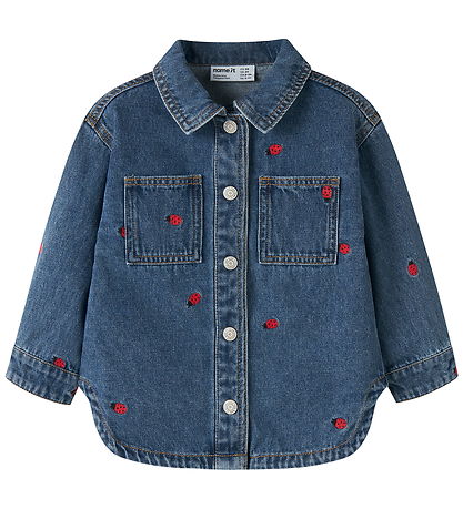 Name It Jakke - NmfNina -Medium Blue Denim/Lady Bug