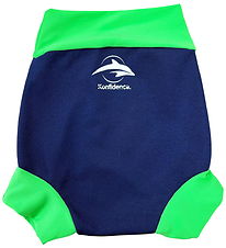 Konfidence Blebadebukser - Nappy E-flex - Navy/Lime