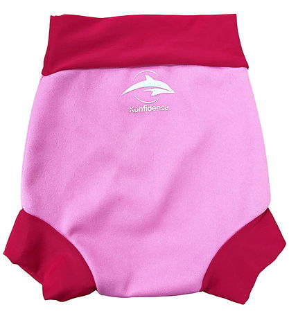 Konfidence Blebadebukser - Nappy E-flex - Pink/Rubine