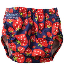 Konfidence Blebadebukser - e-Flex Splashy - Red/Navy