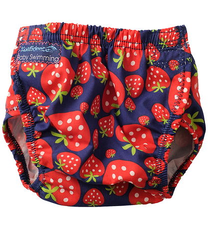 Konfidence Blebadebukser - e-Flex Splashy - Red/Navy