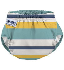 Konfidence Blebadebukser - e-Flex Splashy - Mint/Stripe