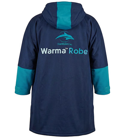 Konfidence Badeponcho - Warma Robe - Navy/Cyan