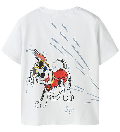 Name It T-shirt - NmmMacas - Paw Patrol - Bright White
