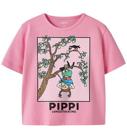 Name It T-shirt - NmfMuri - Pippi - Pink Drink