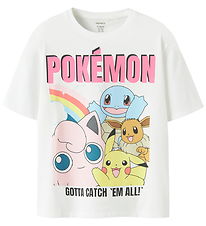 Name It T-shirt - NkfMysa - Pokemon - Bright White