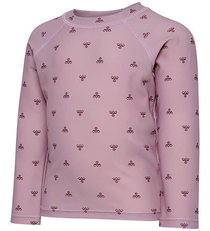 Hummel Badebluse - HmlMini Bee - AOP - Mauve Shadow