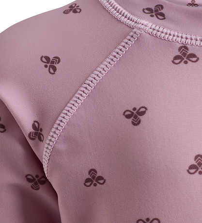 Hummel Badebluse - HmlMini Bee - AOP - Mauve Shadow