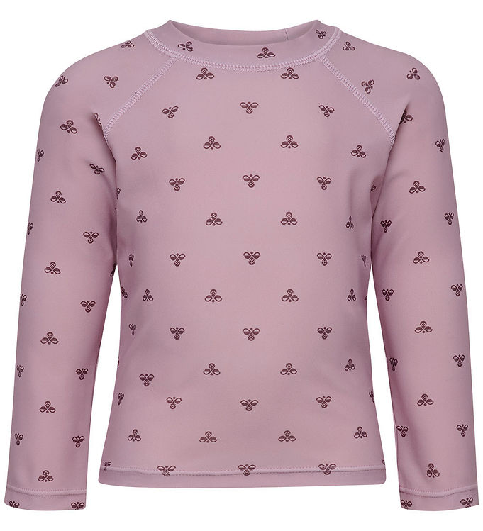 Hummel Badebluse - HmlMini Bee - AOP - Mauve Shadow