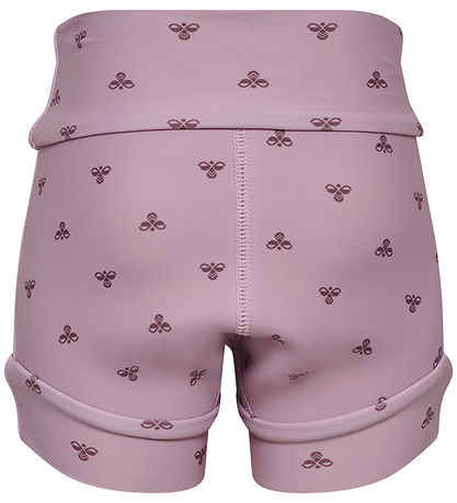 Hummel Blebadebukser - HmlMini Neoprene - AOP - Mauve Shadow