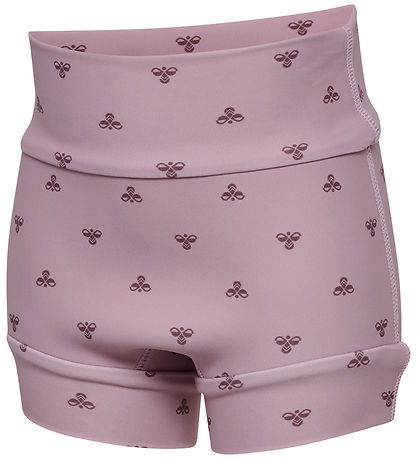 Hummel Blebadebukser - HmlMini Neoprene - AOP - Mauve Shadow