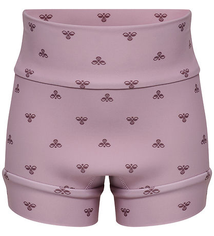 Hummel Blebadebukser - HmlMini Neoprene - AOP - Mauve Shadow