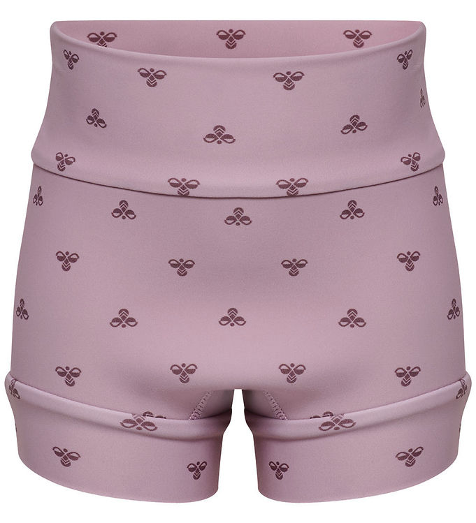 Hummel Blebadebukser - HmlMini Neoprene - AOP - Mauve Shadow