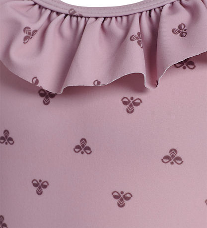 Hummel Badedragt - HmlJR Bee - AOP - Mauve Shadow