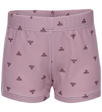 Hummel Badeshorts - HmlMini Bee - AOP - Mauve Shadow