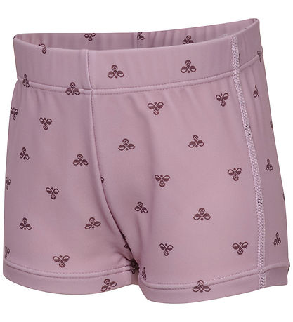Hummel Badeshorts - HmlMini Bee - AOP - Mauve Shadow