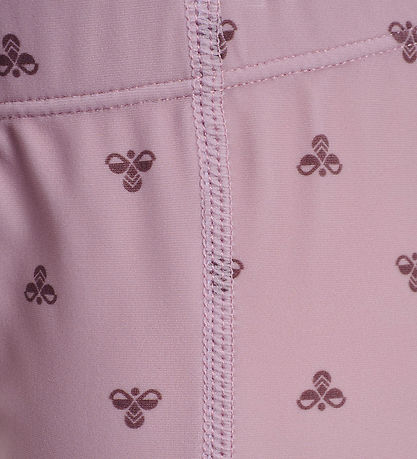 Hummel Badeshorts - HmlMini Bee - AOP - Mauve Shadow