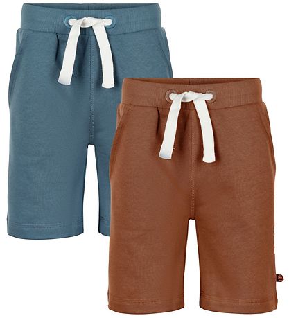 Minymo Shorts - 2-pak - Toffee/Aquagrøn Minymo Shorts - 2-pak - Toffee/Aquagrøn