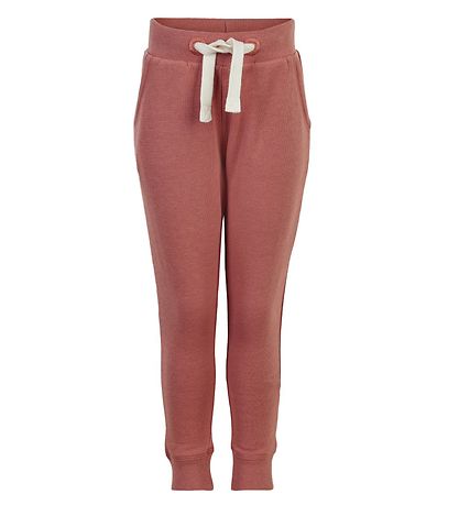 Minymo Sweatpants - 2-pak - Canyon Rose/Brun Minymo Sweatpants - 2-pak - Canyon Rose/Brun