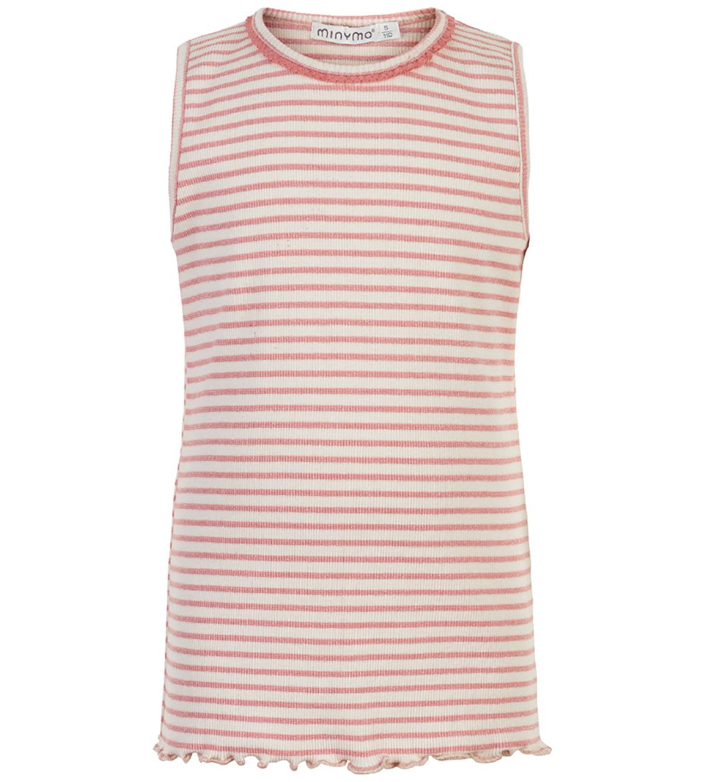 Minymo Top - Lobster Bisque m. Streifen - Minymo - 2 Jahre (92) - Tanktops