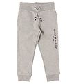 Tommy Hilfiger Sweatpants - Essential - Organic - Gråmeleret Tommy Hilfiger Sweatpants - Essential - Organic - Gråmeleret