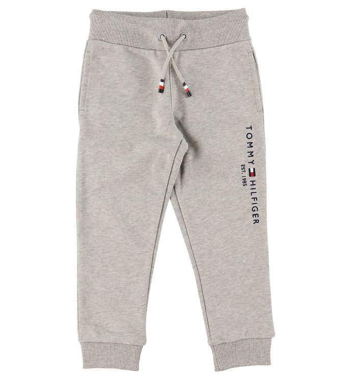 Tommy Hilfiger Sweatpants - Essential - Organic - Gråmeleret