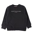 Tommy Hilfiger Sweatshirt - Essential - Organic - Sort Tommy Hilfiger Sweatshirt - Essential - Organic - Sort