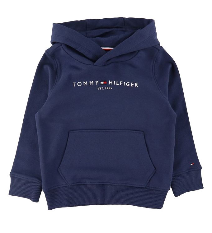 Tommy Hilfiger Essential Organic Hættetrøje - Twilight Navy