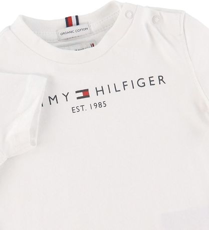 Tommy Hilfiger T-shirt - Essential - Organic - Hvid Tommy Hilfiger T-shirt - Essential - Organic - Hvid