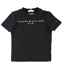 Tommy Hilfiger T-shirt - Essential - Organic - Sort Tommy Hilfiger T-shirt - Essential - Organic - Sort