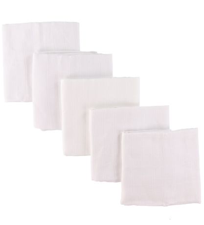 Nørgaard Madsens Muslin Cloths - 70x70 cm - 5 pcs - White