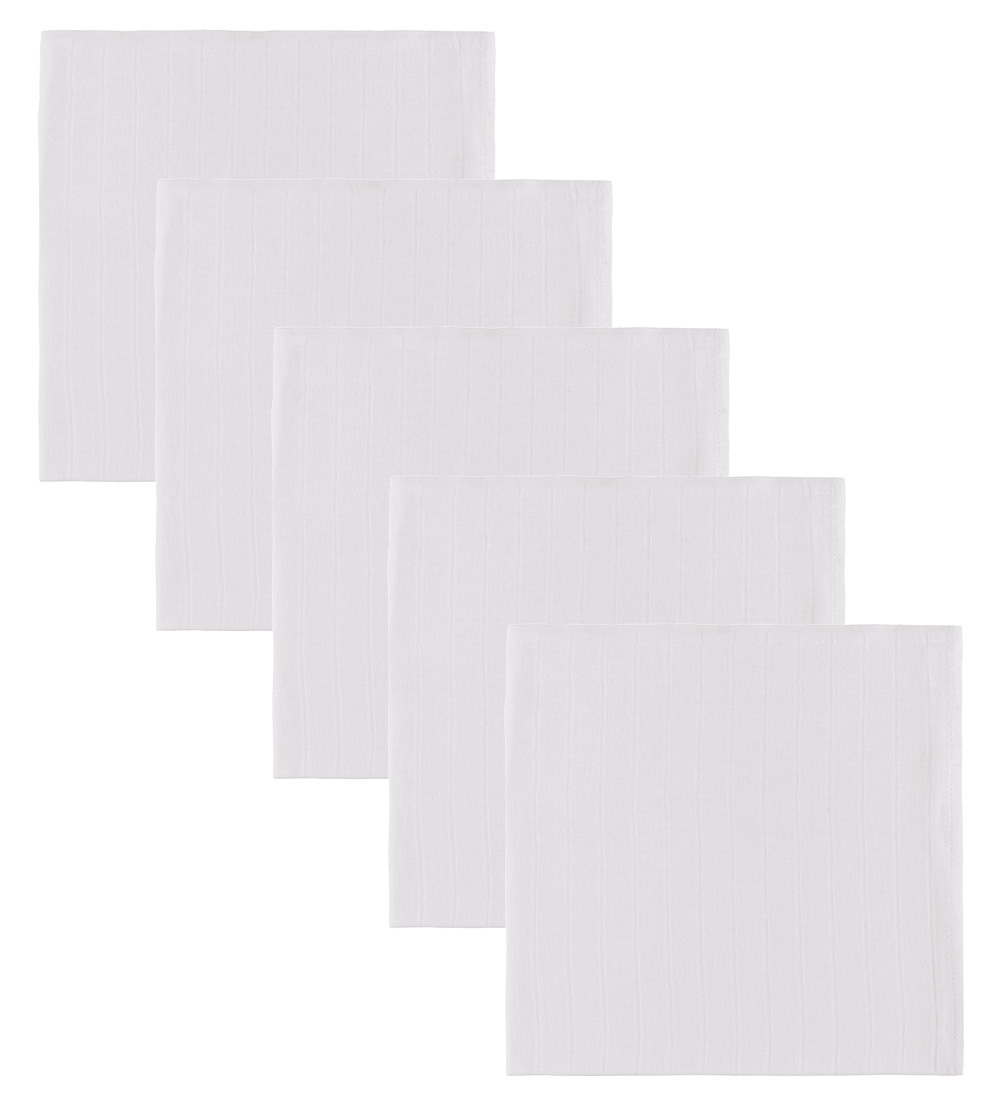 Nørgaard Madsens Spucktücher - 70x70 cm - 5 st. - Weiss - Nørgaard Madsens - One Size - Spucktücher