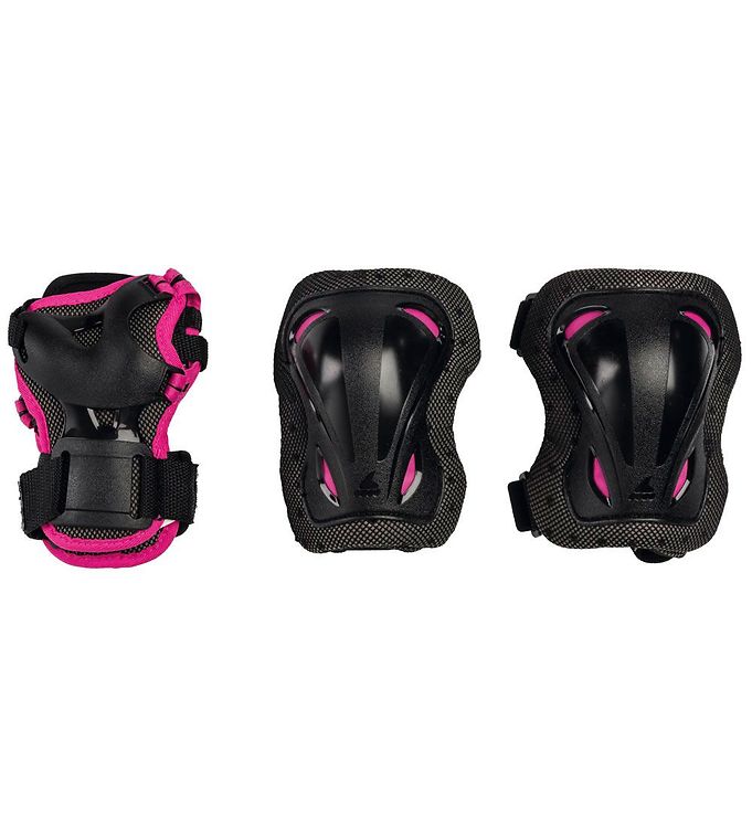 Rollerblade Beskyttelsessæt - Skate Gear Jr - Sort m. Pink