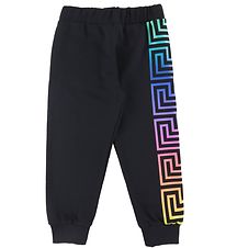 Versace Sweatpants - Greca - Sort/Multifarvet Versace Sweatpants - Greca - Sort/Multifarvet