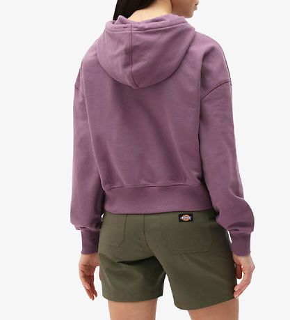 Dickies Hættetrøje - Cropped - Loretto - Purple Gumdrop