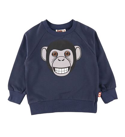 DYR Sweatshirt - Bellow - Dark Navy m. Chimpanse
